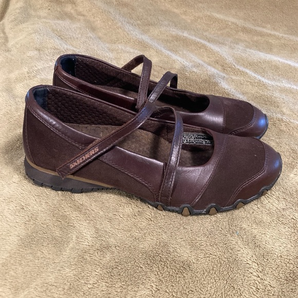 EUC Skechers Active Step Up Leather Shoes Sandals Size 8.5M - Picture 1 of 10